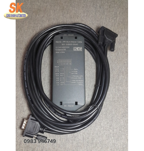 Cáp lập trình PC-PPI+ 6ES7901-3CB30-0XA0 cho PLC Siemens S7-200