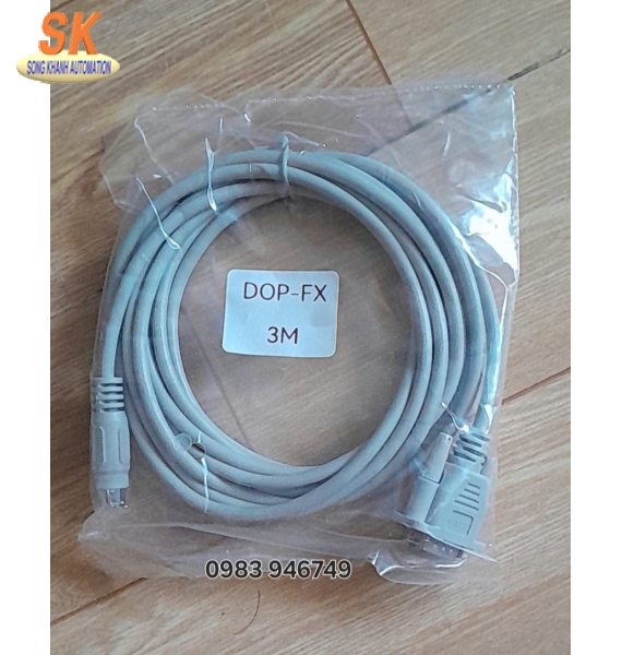 Cáp kết nối HMI Delta DOP – PLC Mitsubishi FX ( DOP - FX)