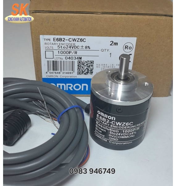 Bộ mã hoá vòng quay Encoder Omron E6B2-CWZ6C 1000P/R