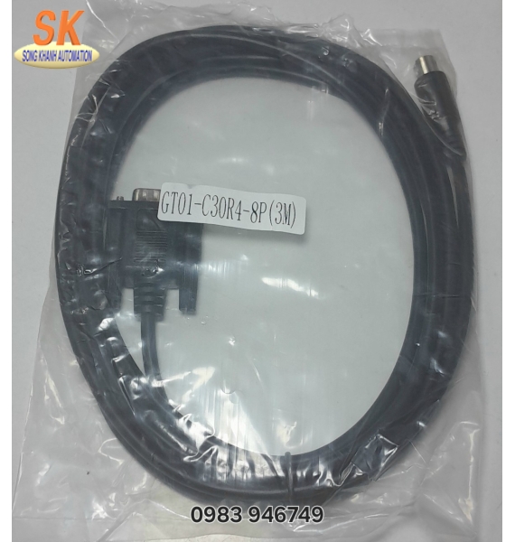 Cáp kết nối HMI Mitsushisi - với PLC Mitsubishi GT01-C30R4-8P
