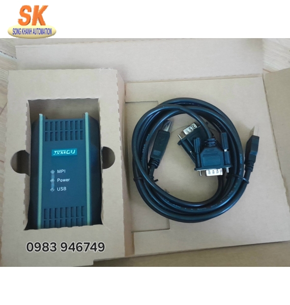 Cáp lập trình PLC Siemens USB-MPI cho S7-200/300/400 mã 6ES7972-0CB20-0XA0