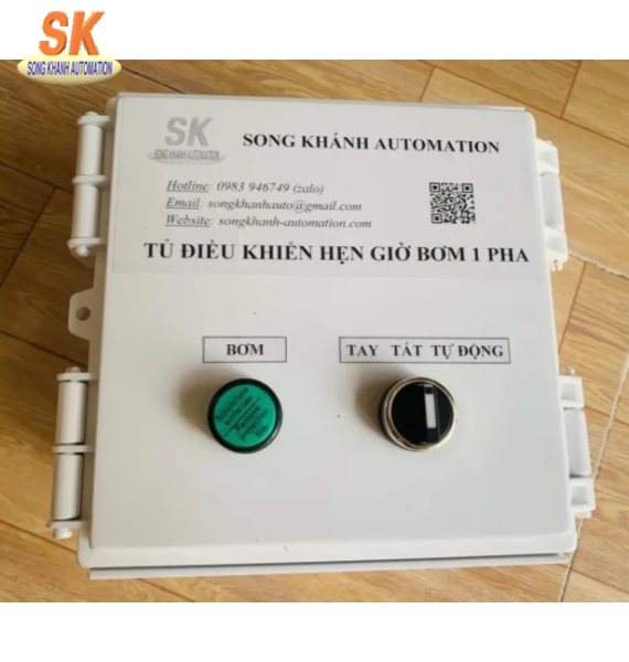 Tủ điều khiển bơm từ xa ( có BV thấp áp, cao áp, quá dòng)