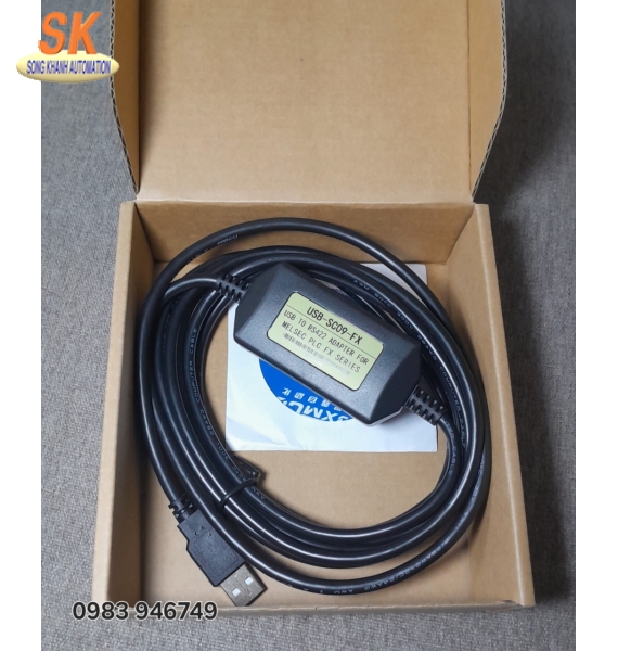 Cáp lập trình PLC Mitsubishi USB-SC09-FX