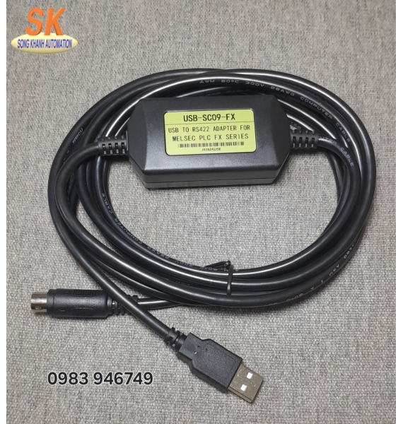 Cáp lập trình PLC Mitsubishi USB-SC09-FX