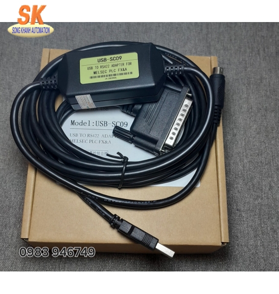 Cáp lập trình PLC Mitsubishi USB-SC09