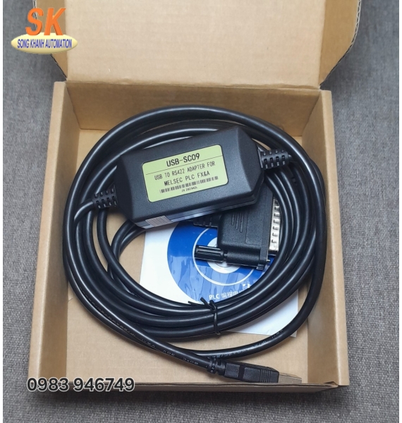 Cáp lập trình PLC Mitsubishi USB-SC09